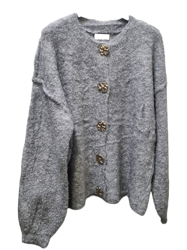 403 Pull cardigan bottoni oro big