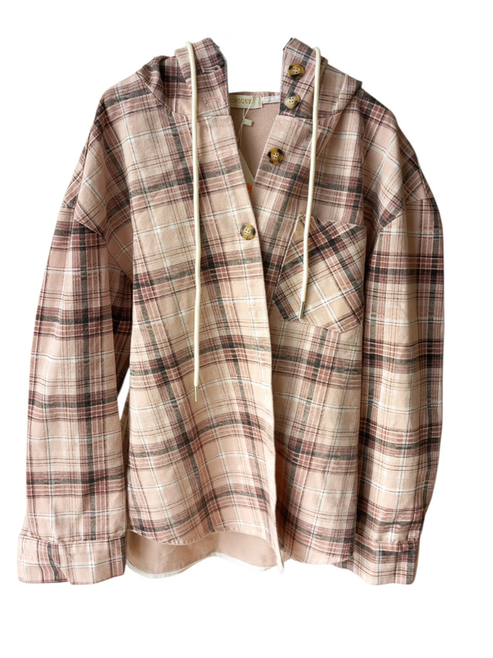 585 Giubbino quadro cappuccio