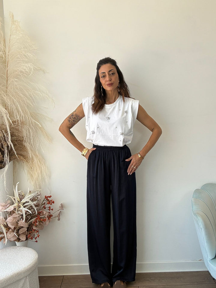 960 Pantalone Gipsy satinato