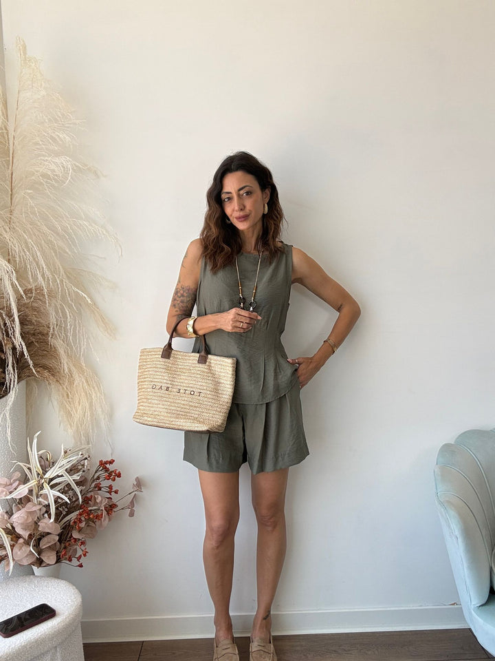 986 Coordinato short e maglia Leda