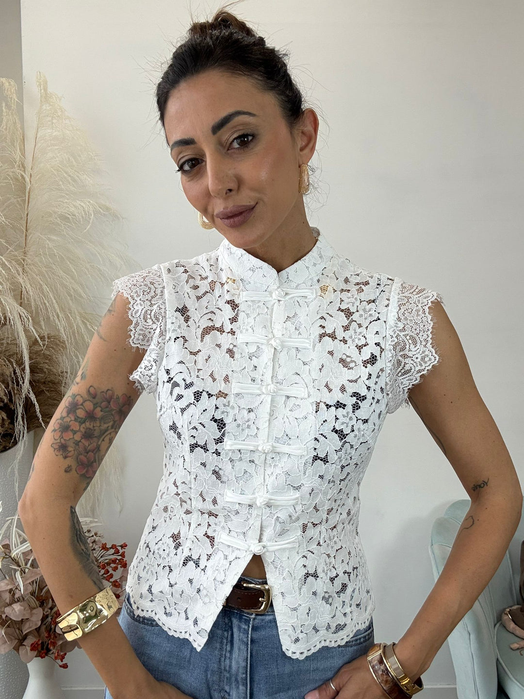 912 Maglia pizzo Cheri'