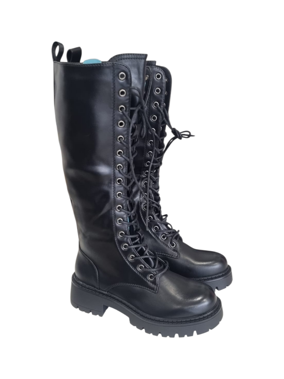 517 Stivale biker lacci