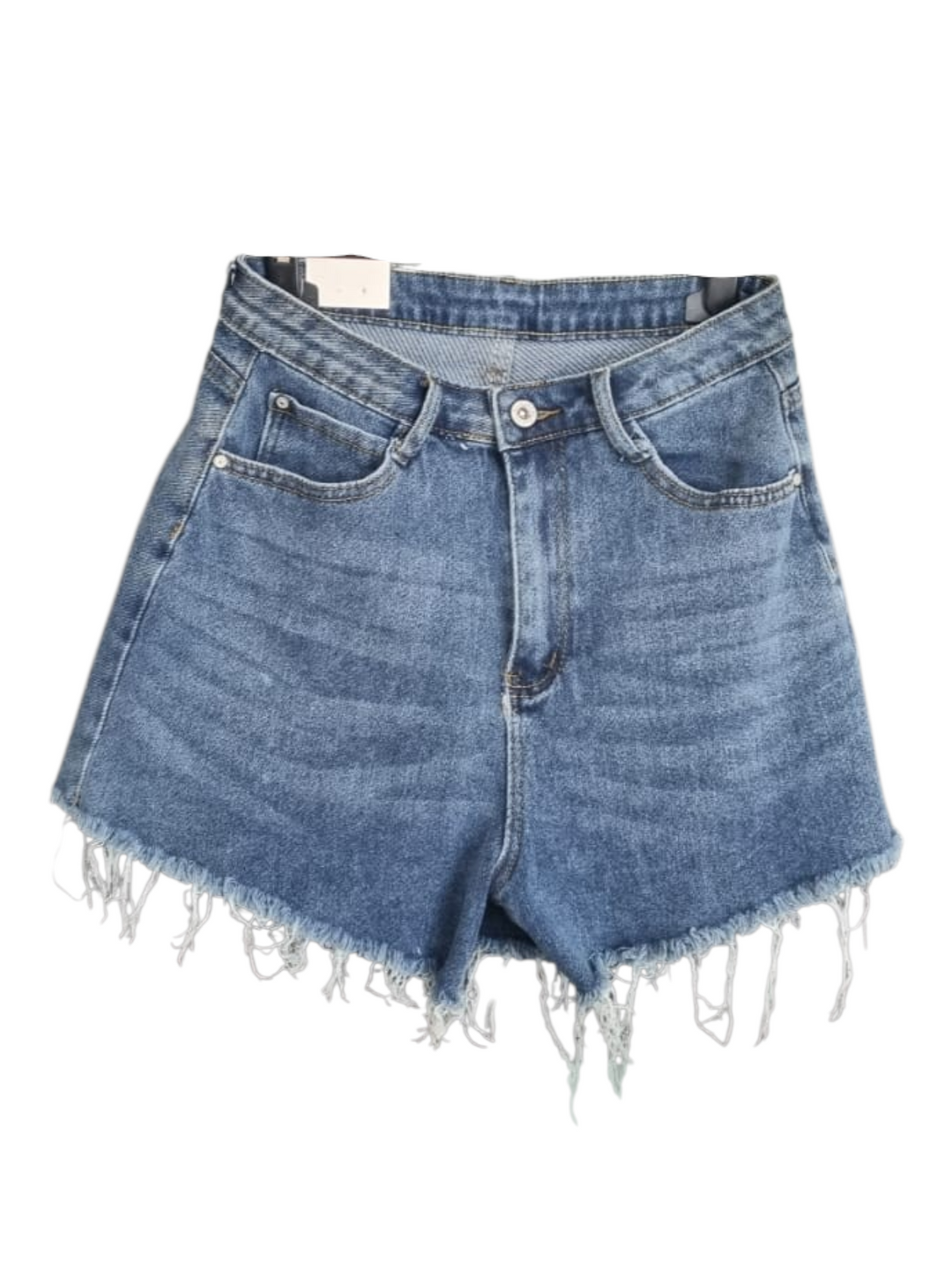 971 Shorts Denim sfrangiato Cindy