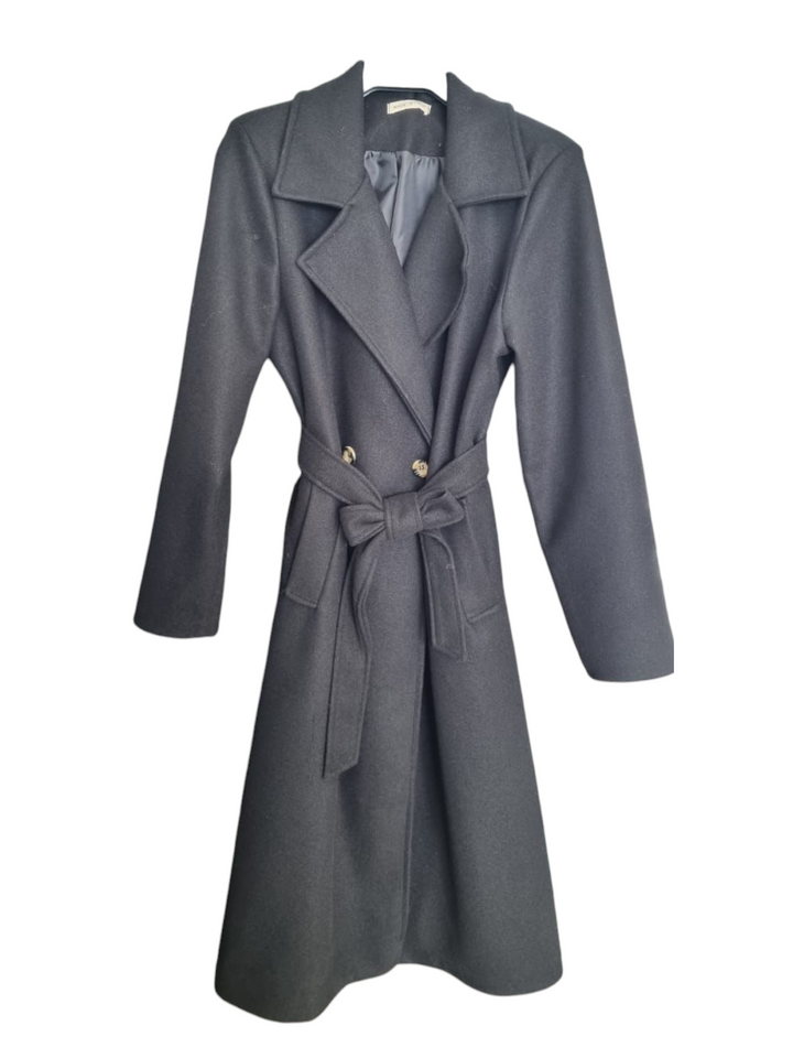 242 Cappotto lungo con cinta