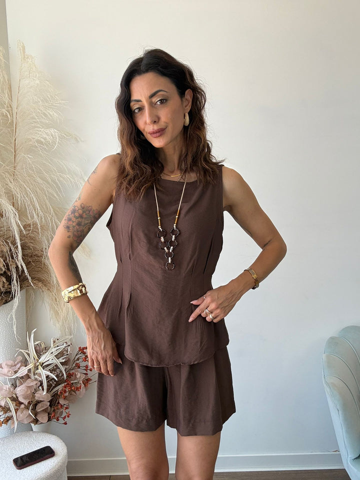 986 Coordinato short e maglia Leda