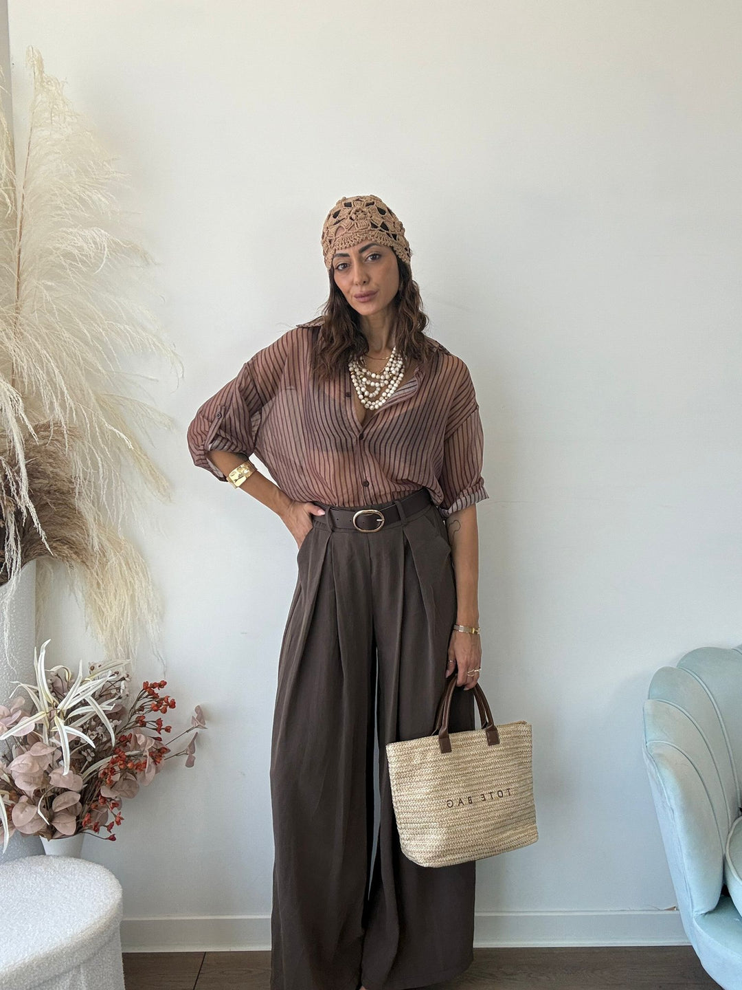 990 Pantalone con cinta Jaco