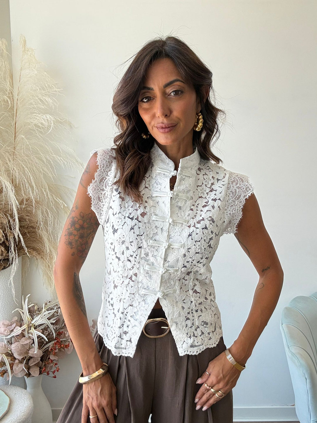 912 Maglia pizzo Cheri'