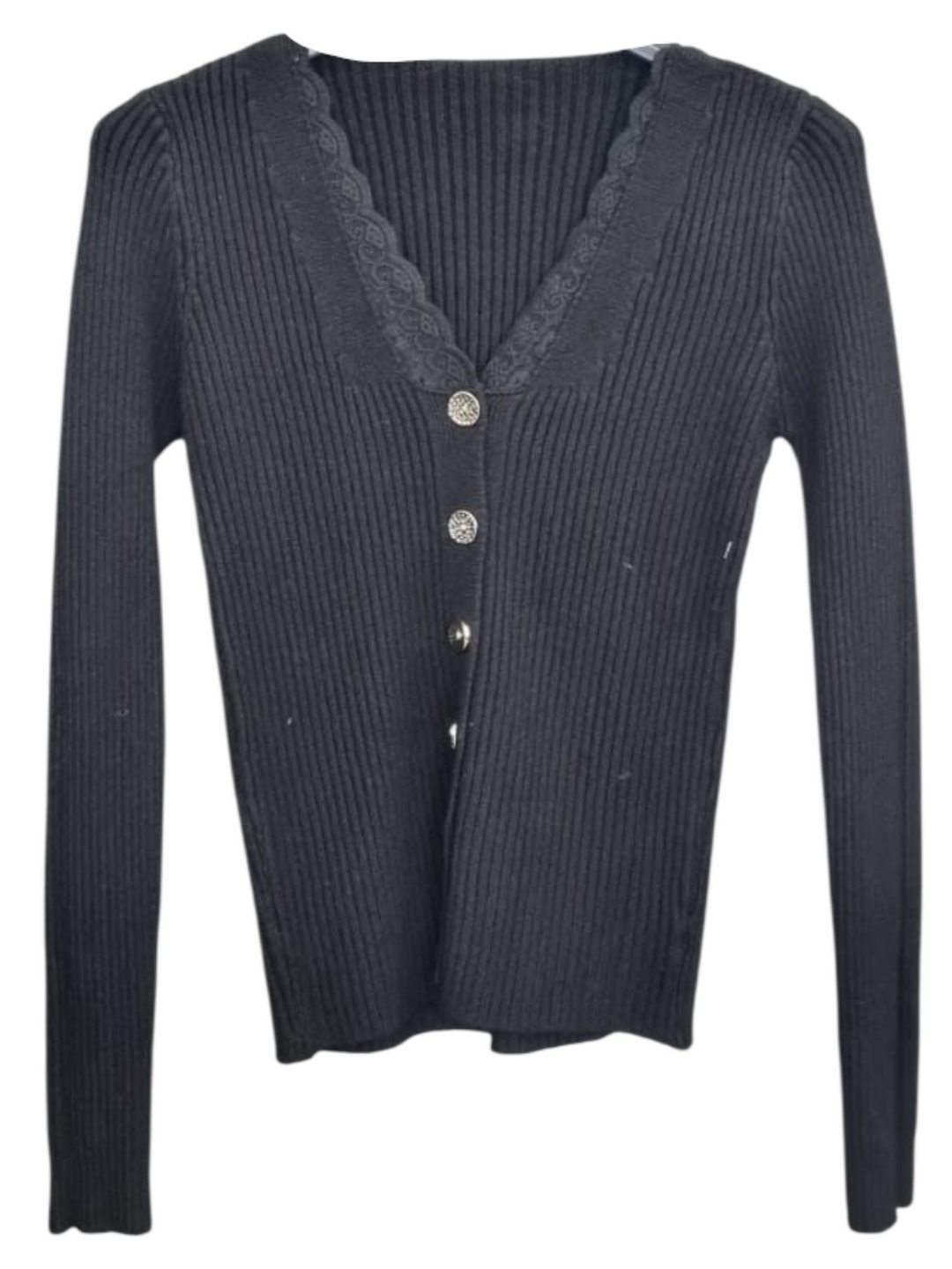 273 Maglia a costine con bottoni