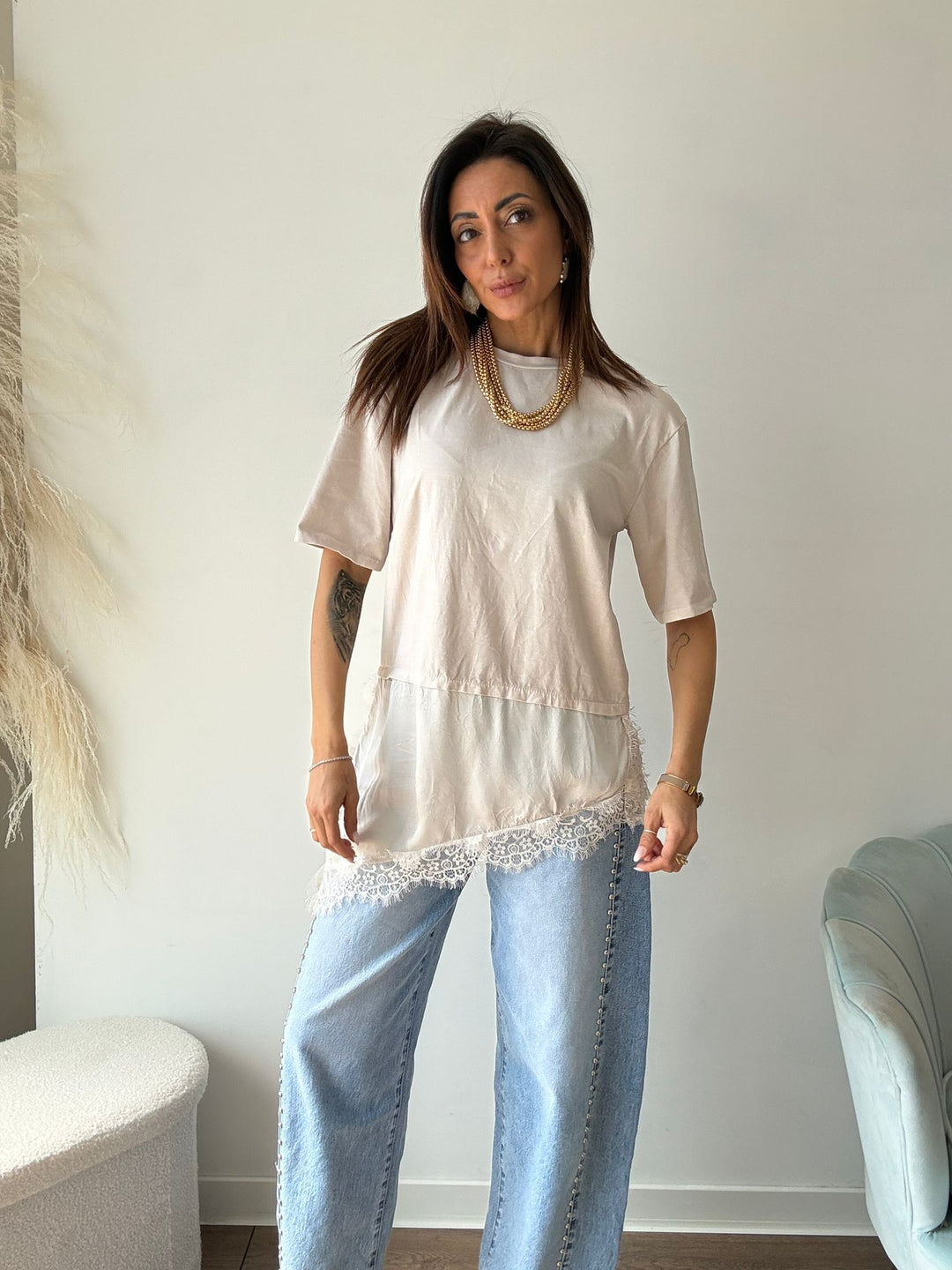705 Maxi Tee pizzo Harper