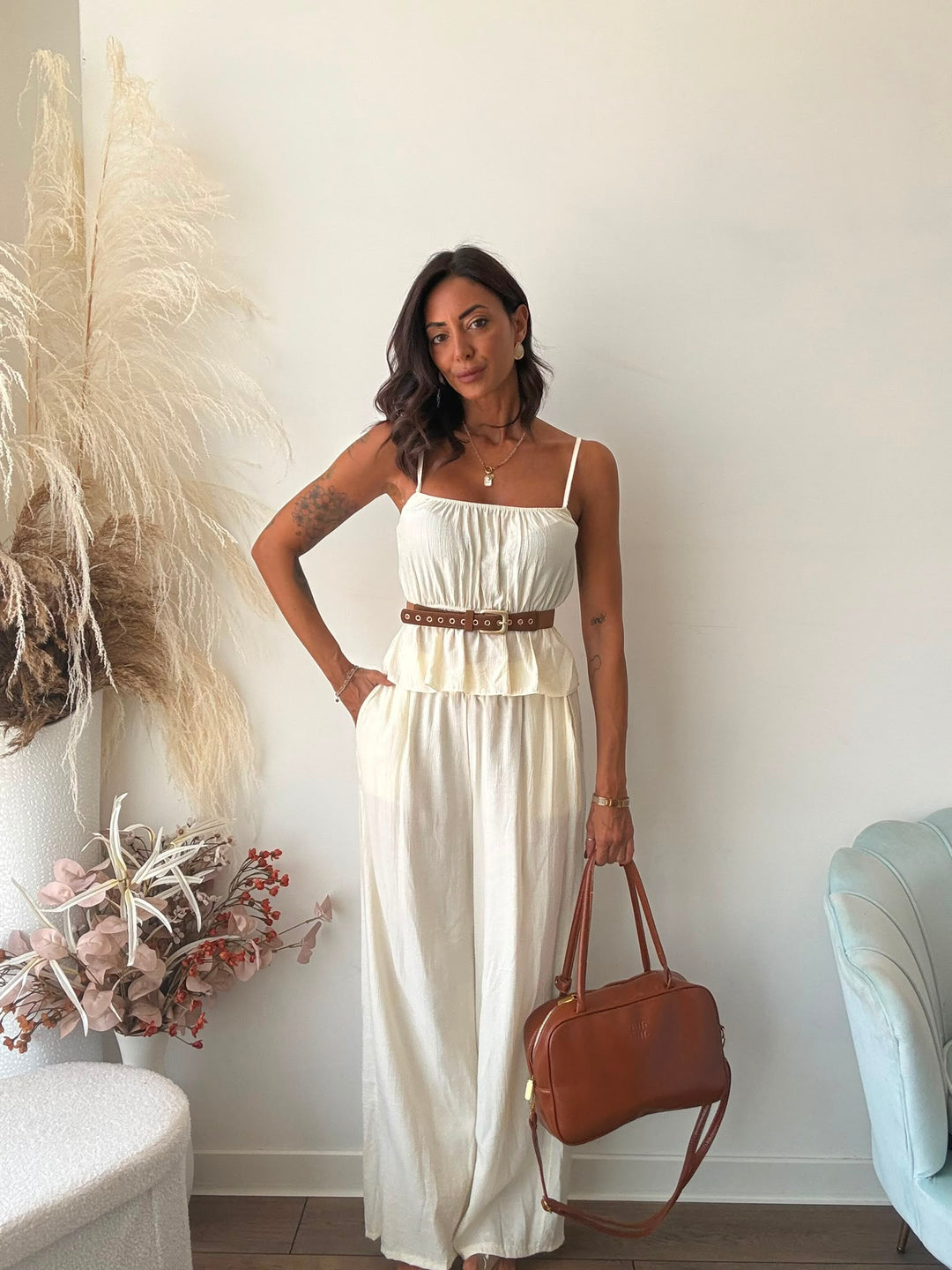 319 Coordinato top e pantalone Xila