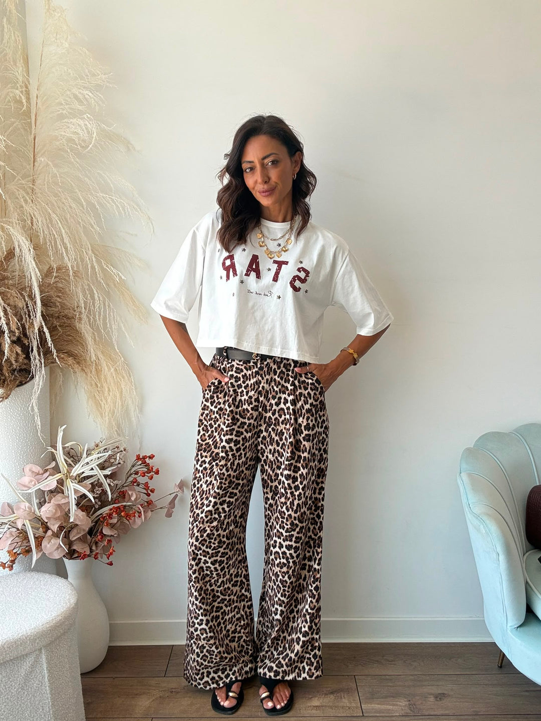 285 Pantalone Leo wide leg