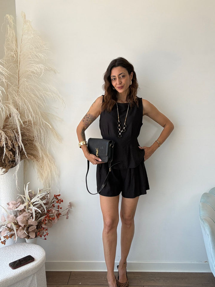 986 Coordinato short e maglia Leda