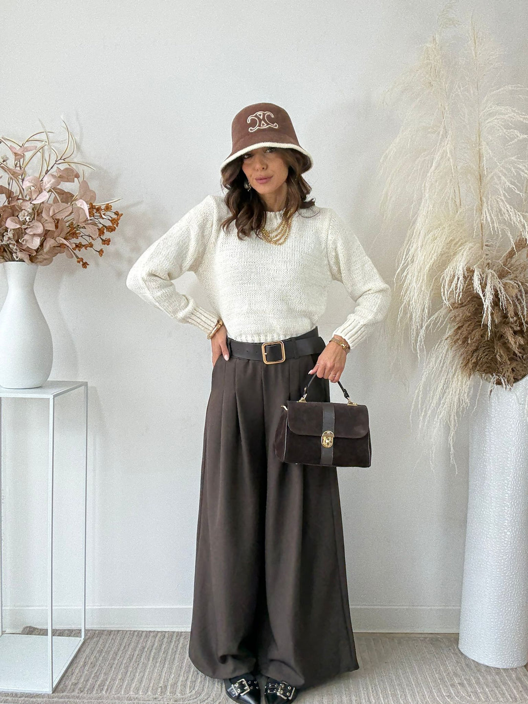 455 Pantalone Abigail con cinta